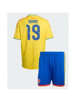 Colombia Rafael Santos Borre #19 Replika Hemmakläder Barn VM 2026 Kortärmad (+ byxor)